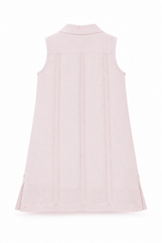 Girls Sleeveless Guayabera Linen Dress with 4 Pocket Design Sizes 2T-4T, 4-10, 12-18