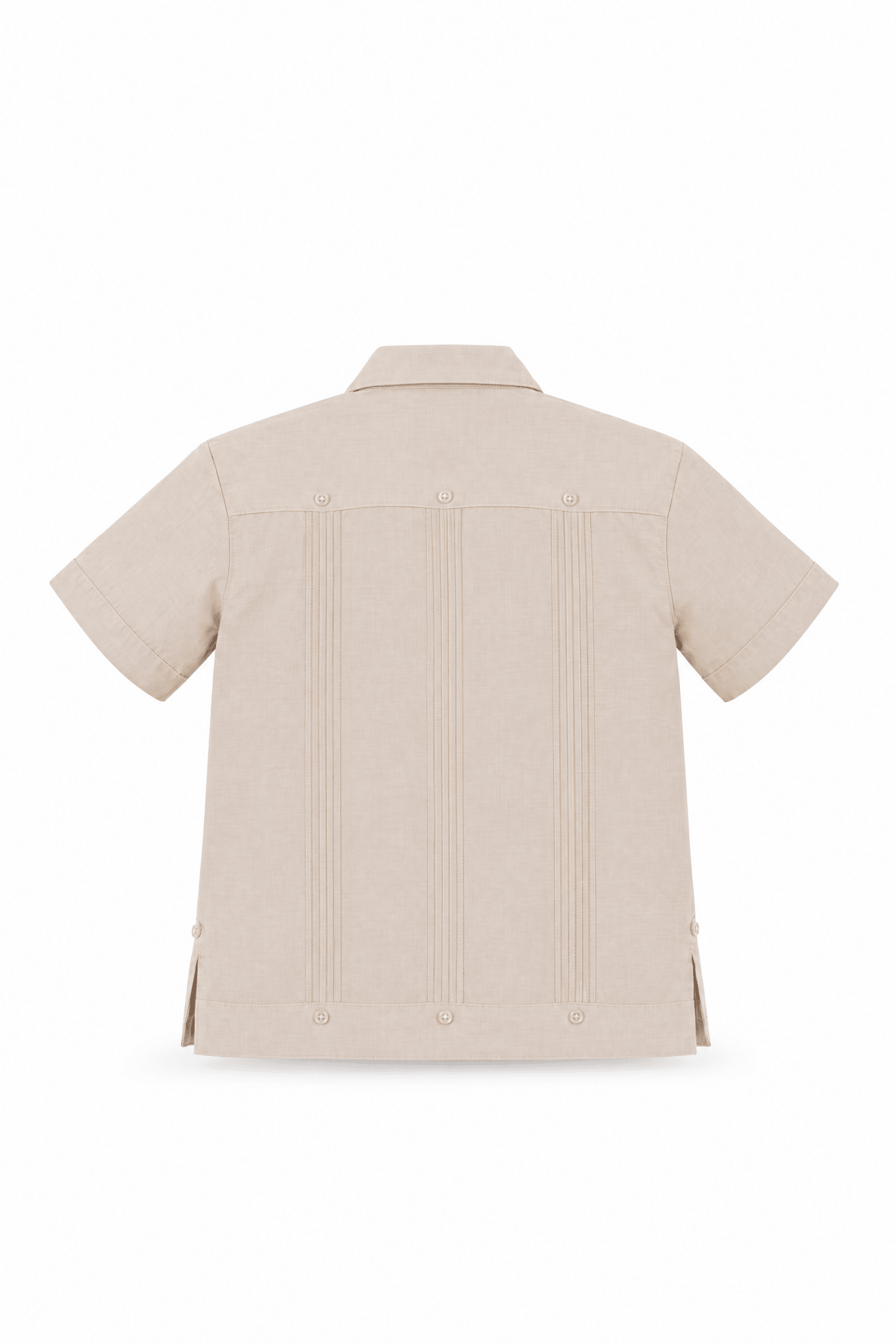 Junior Boys 100% Linen Guayabera Shirt Short Sleeve 4 Pocked Design 14Y-20Y