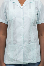 Women’s Short Sleeve 4-Pocket Guayabera Shirt