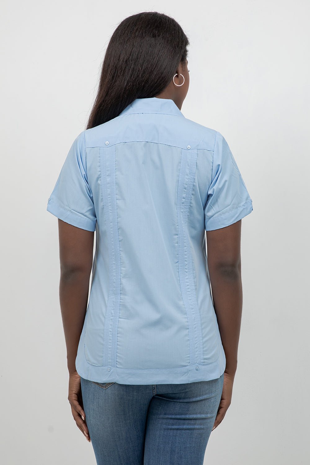 Women’s Short Sleeve 4-Pocket Guayabera Shirt