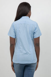 Women’s Short Sleeve 4-Pocket Guayabera Shirt