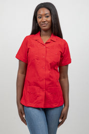 Women’s Short Sleeve 4-Pocket Guayabera Shirt