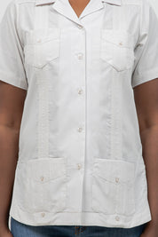 Women’s Short Sleeve 4-Pocket Guayabera Shirt