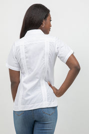 Women’s Short Sleeve 4-Pocket Guayabera Shirt