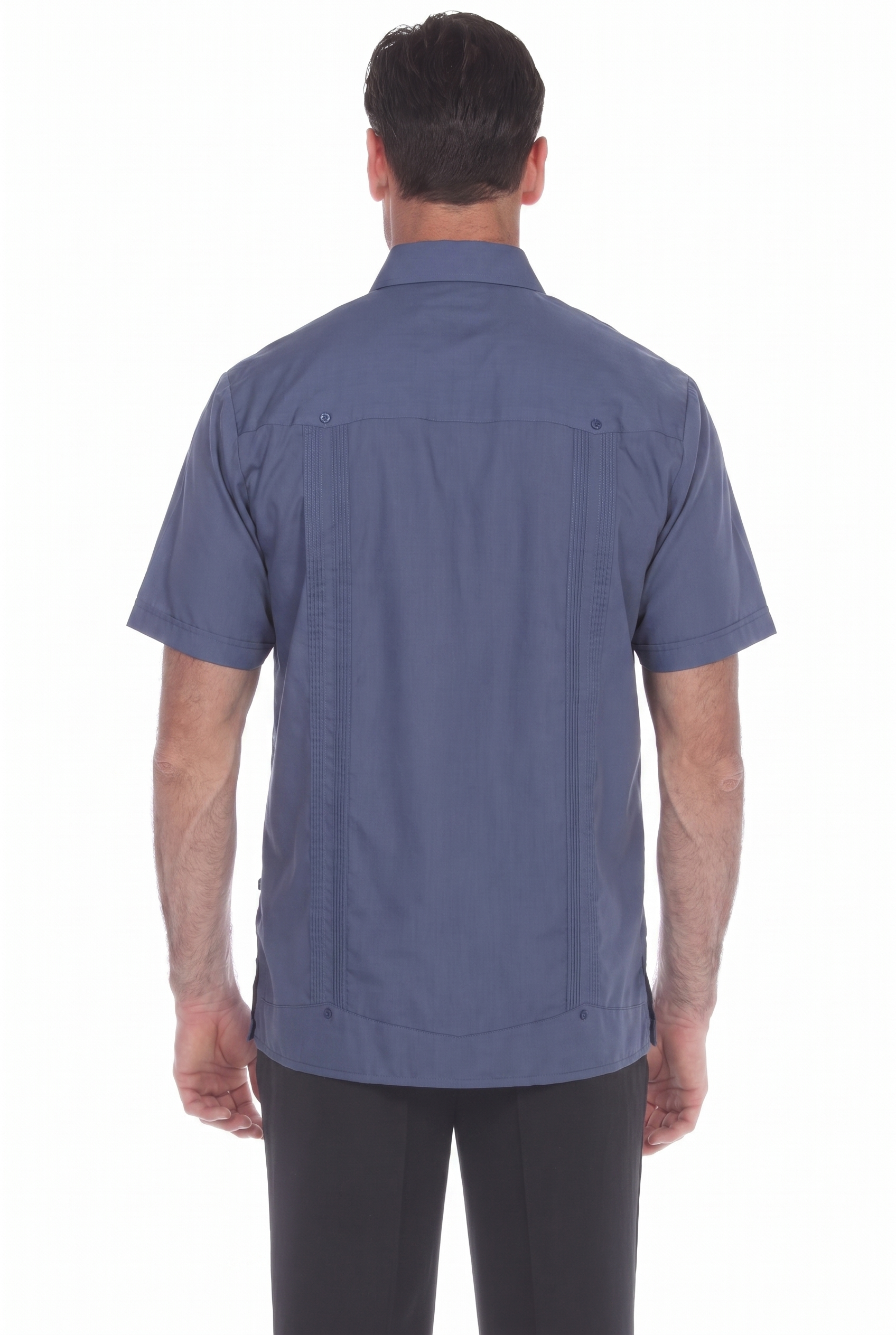 Classic Cotton Blend Guayabera Shirt Short Sleeve