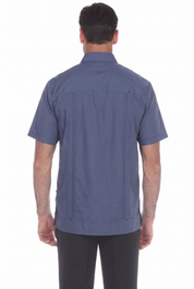 Classic Cotton Blend Guayabera Shirt Short Sleeve