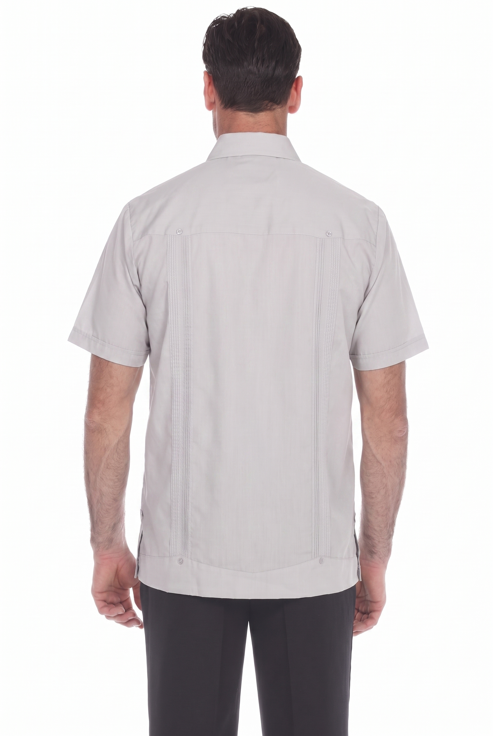 Classic Cotton Blend Guayabera Shirt Short Sleeve