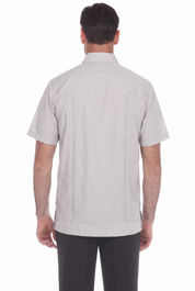 Classic Cotton Blend Guayabera Shirt Short Sleeve