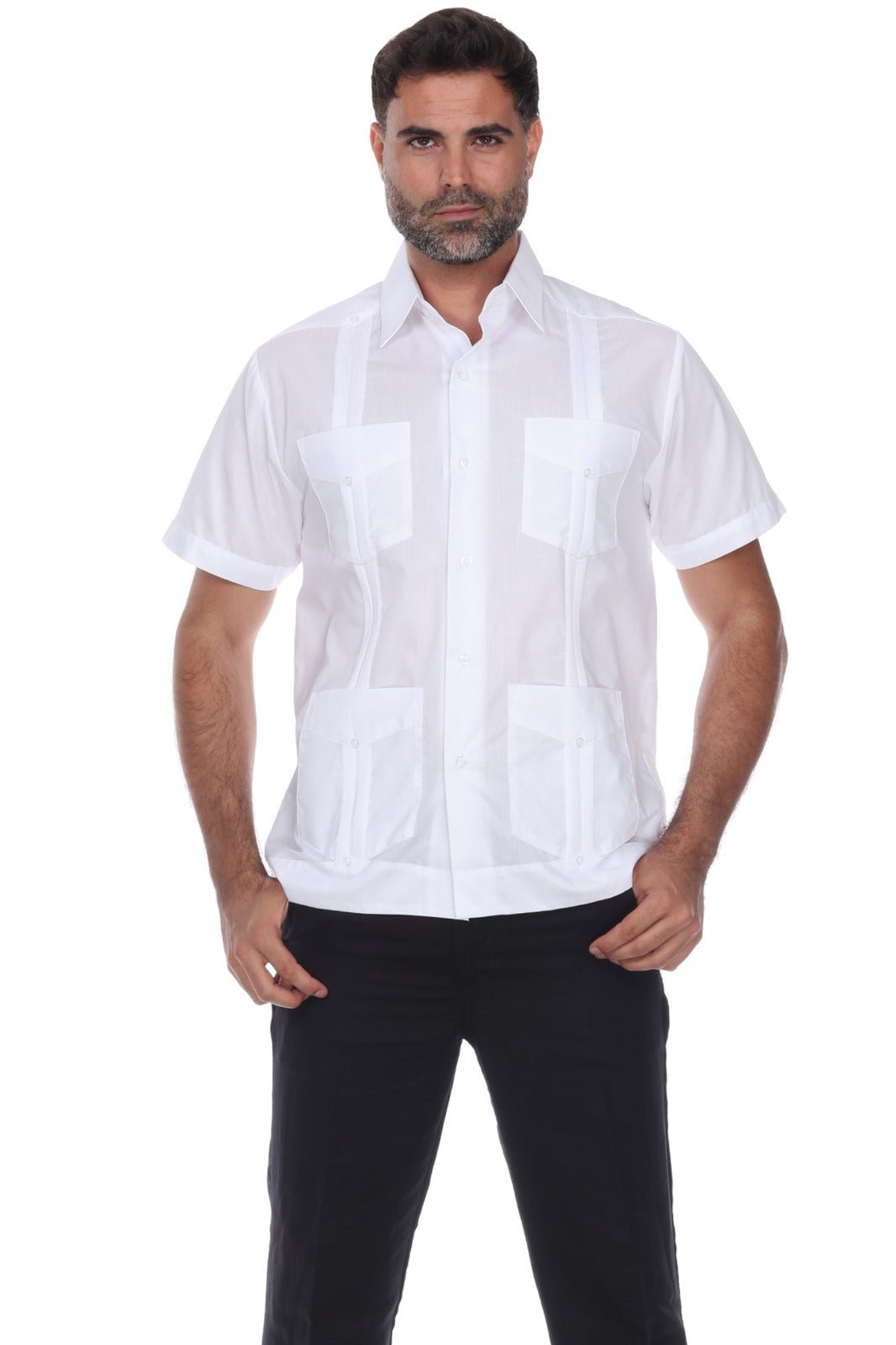 Men's Big & Tall Four Pocket Guayabera Shirts – Mojito Collection