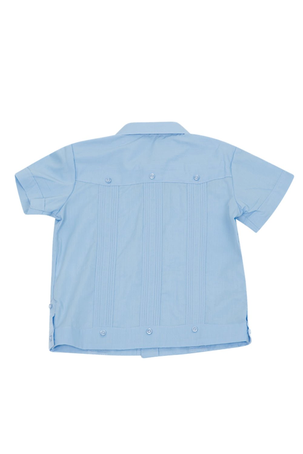 Toddler Boys Cotton Blend Guayabera Shirt Short Sleeve by Mojito Collection 0T-4T
