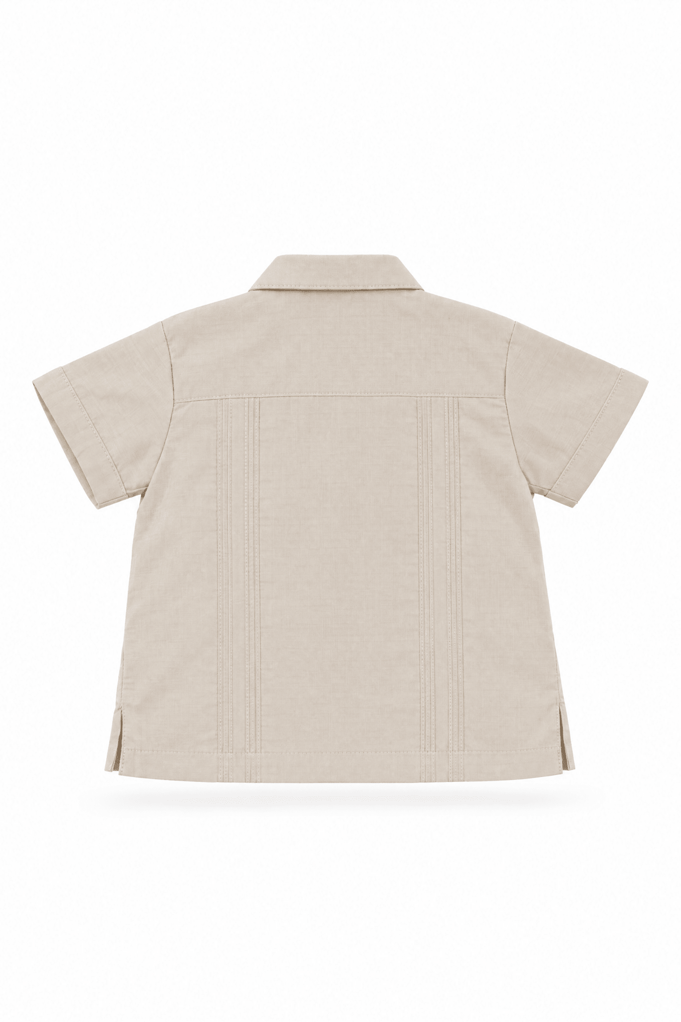 Toddler Boys Cotton Blend Guayabera Shirt Short Sleeve