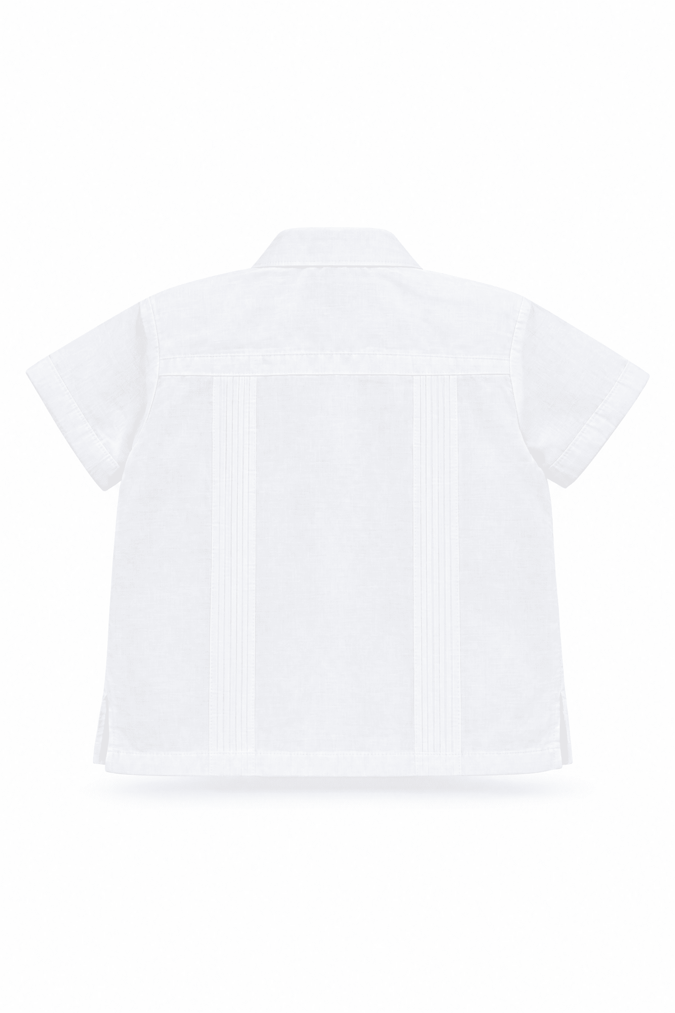 Toddler Boys Cotton Blend Guayabera Shirt Short Sleeve