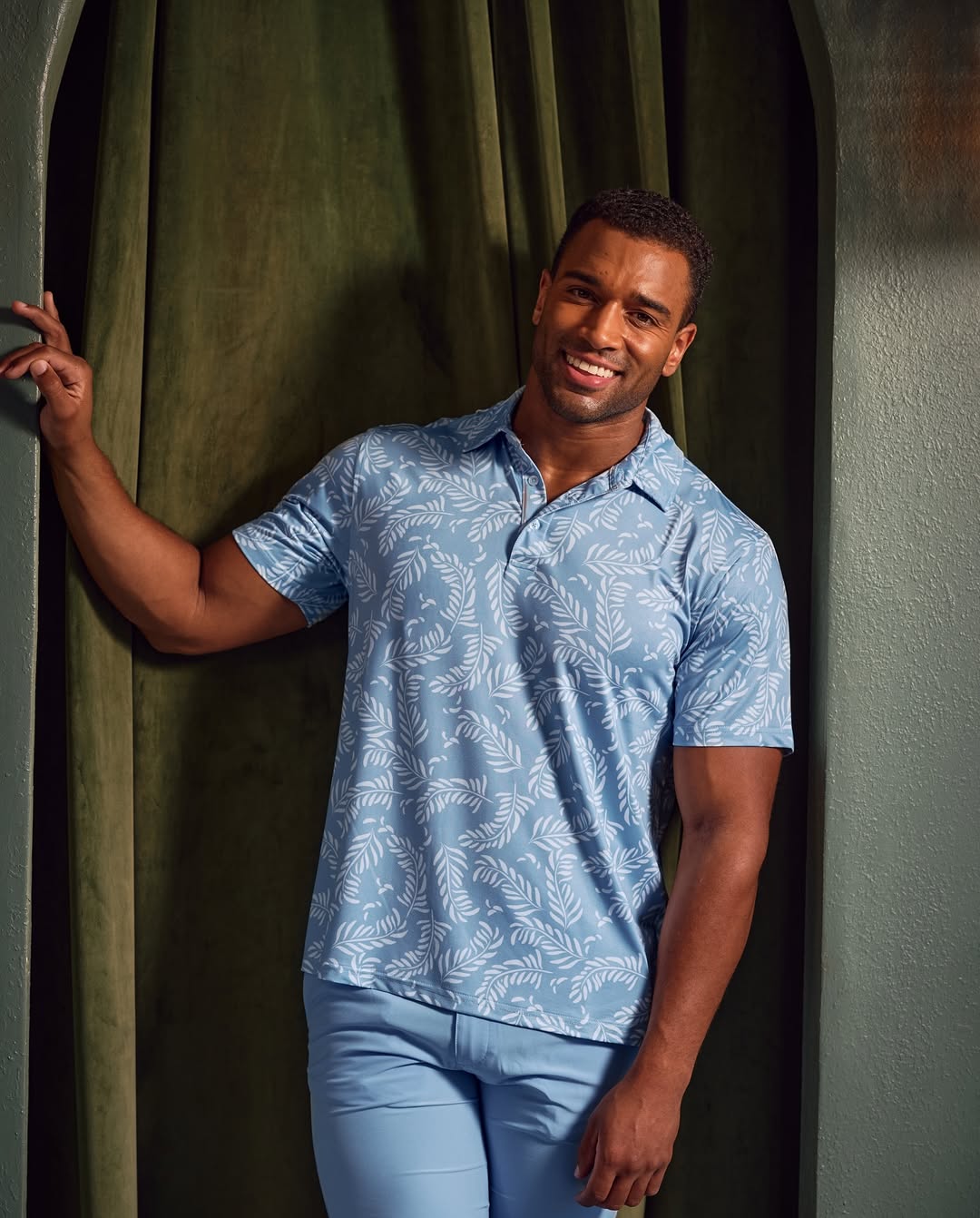 Mojito Casual Dry-Fit Polo Shirt Floral Print