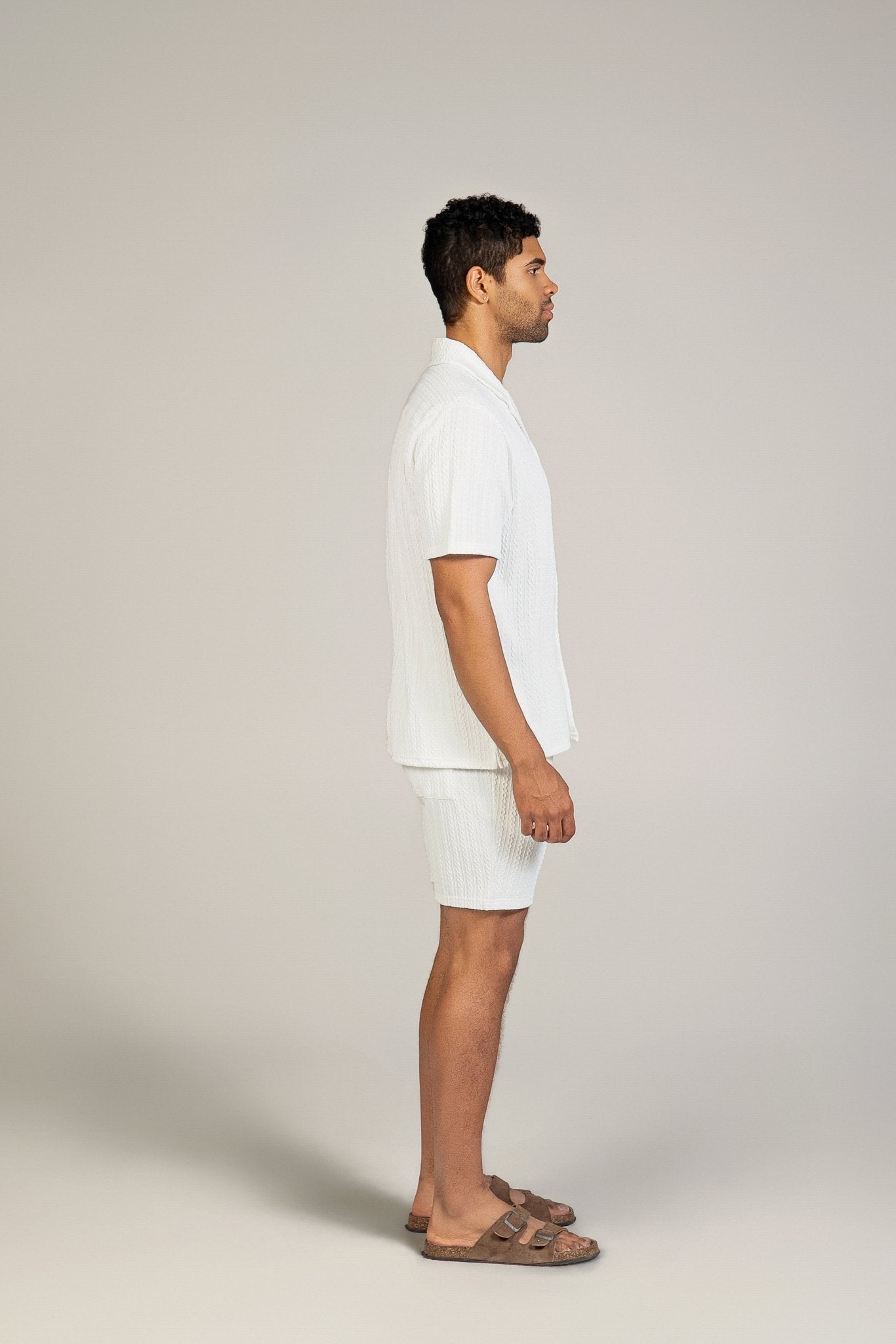 Traje de mezcla de poliéster y lino texturizado para hombre Mojito Reserve