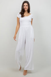 Mono informal de verano para mujer, con estampado de rayas y tirantes finos, de mezcla de lino
