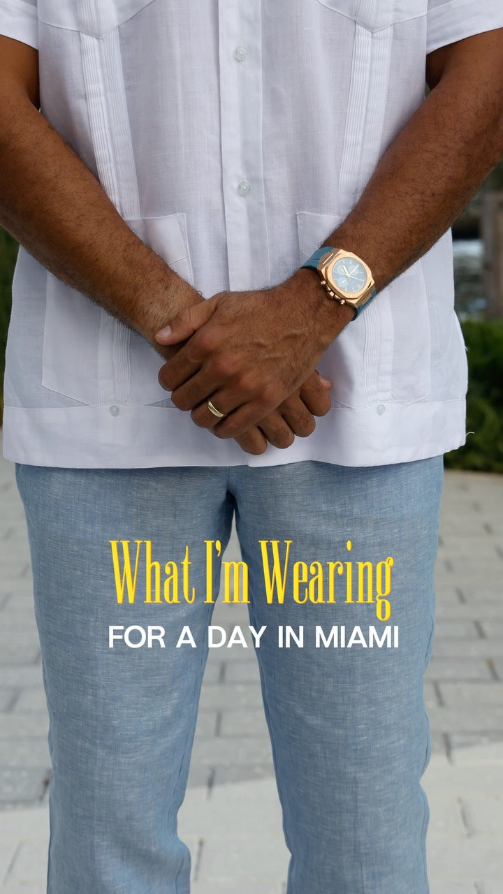 Friday mood: Relaxed, refined, and always well-dressed.A fresh take on the classic guayabera. Short sleeves, breathab...