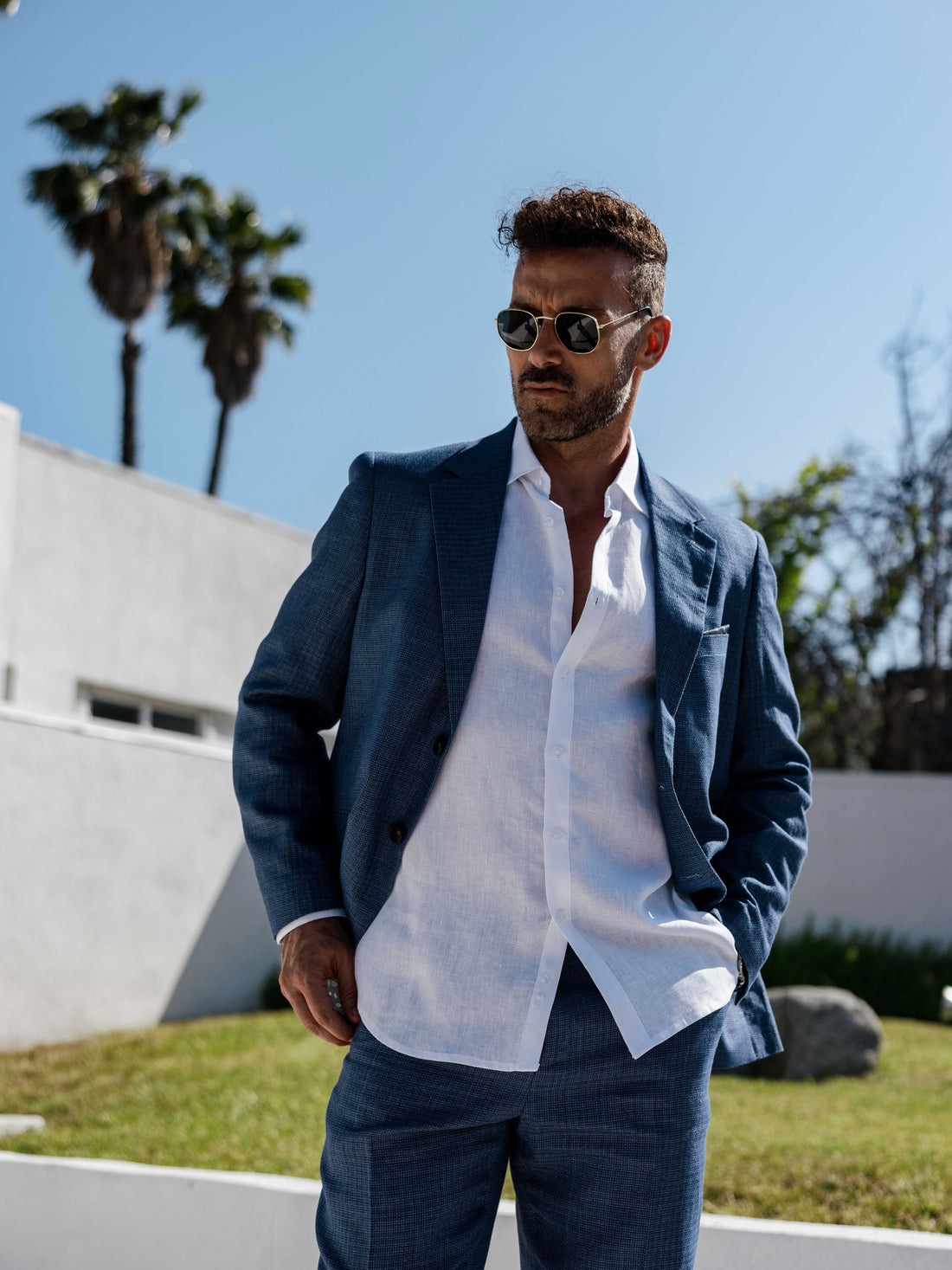 Modern tailoring 🧵 The Mojito Reserve Textured Suit pairs refined structure with the natural character of linen and c...