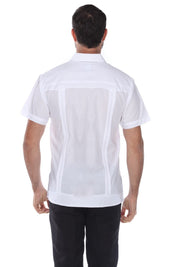 Limited Edition Puerto Rico and Cuba Flag Guayabera Short Sleeve