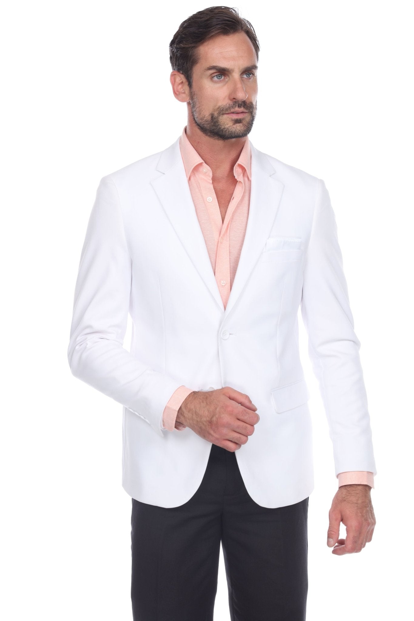 Mojito Reserve Men's Casual Modern Fit Cotton Blend Stretch Blazer - Mojito Collection - Beachwear, Long Sleeve Shirt, Mens Shirt, Mojito Linen Shirt, Resort Wear