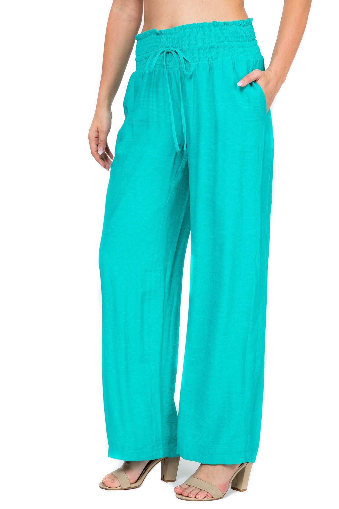 Women's Casual Resort Wear Drawstring Pant - Mojito Collection - Vacation Clothing, Women's Casual Pants, Women's Clothing, Women's Resort Wear