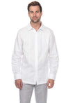Casual Linen Blend Stitched Embroidery Button Down Long Sleeve Shirt - Mojito Collection - Beachwear, Mens Shirt, Mojito Linen Shirt, Resort Wear, Short Sleeve Linen Shirt, Short Sleeve Shirt