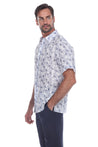 Casual Linen Print Short Sleeve Shirt - Mojito Collection - Beachwear, Mens Shirt, Mojito Linen Shirt, Resort Wear, Short Sleeve Shirt