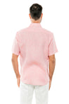 Casual Yarn Dyed Linen Shirt Short Sleeve Button Down - Mojito Collection - Beachwear, Mens Shirt, Mojito Linen Shirt, Resort Wear, Short Sleeve Linen Shirt, Short Sleeve Shirt