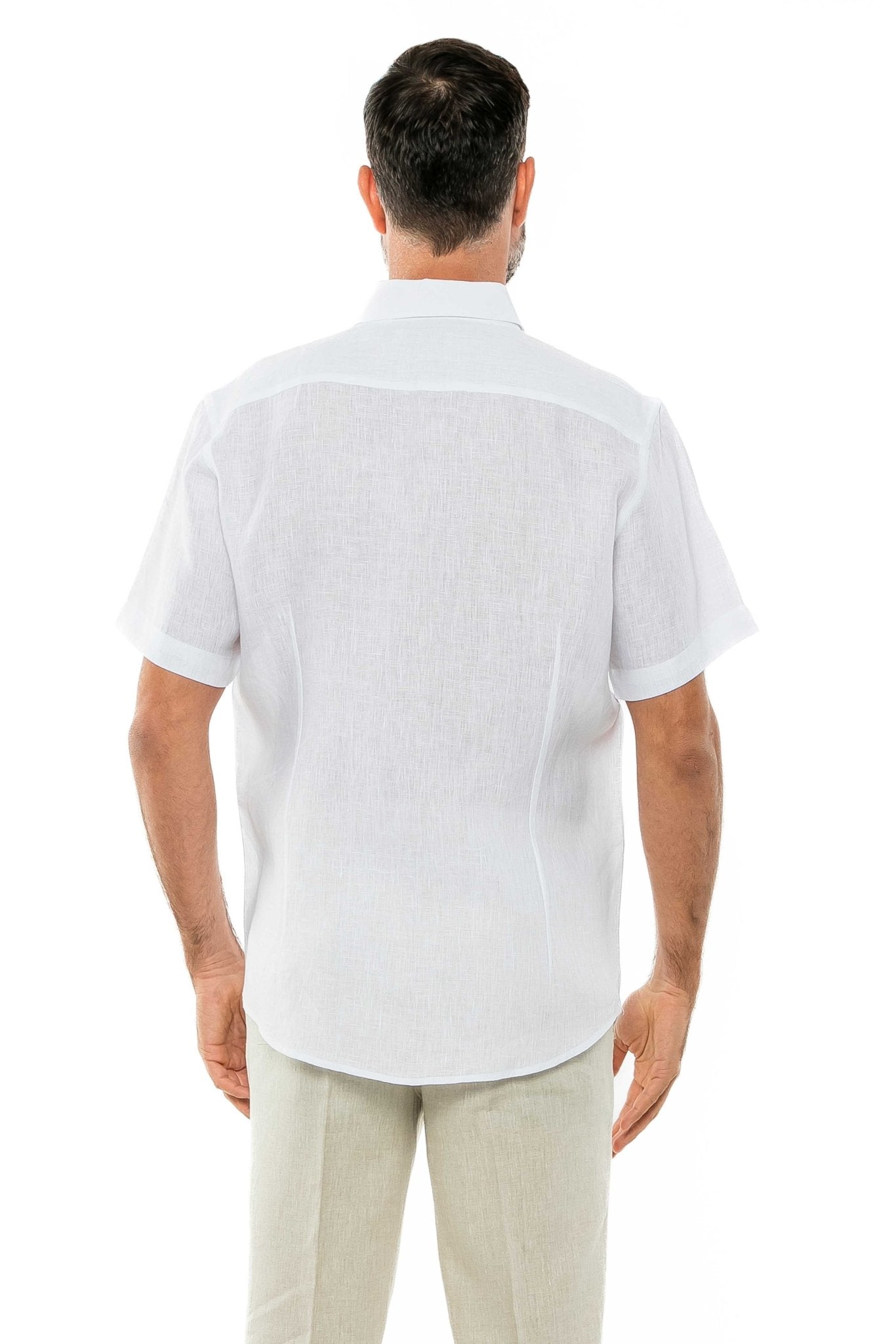 Casual Yarn Dyed Linen Shirt Short Sleeve Button Down - Mojito Collection - Beachwear, Mens Shirt, Mojito Linen Shirt, Resort Wear, Short Sleeve Linen Shirt, Short Sleeve Shirt