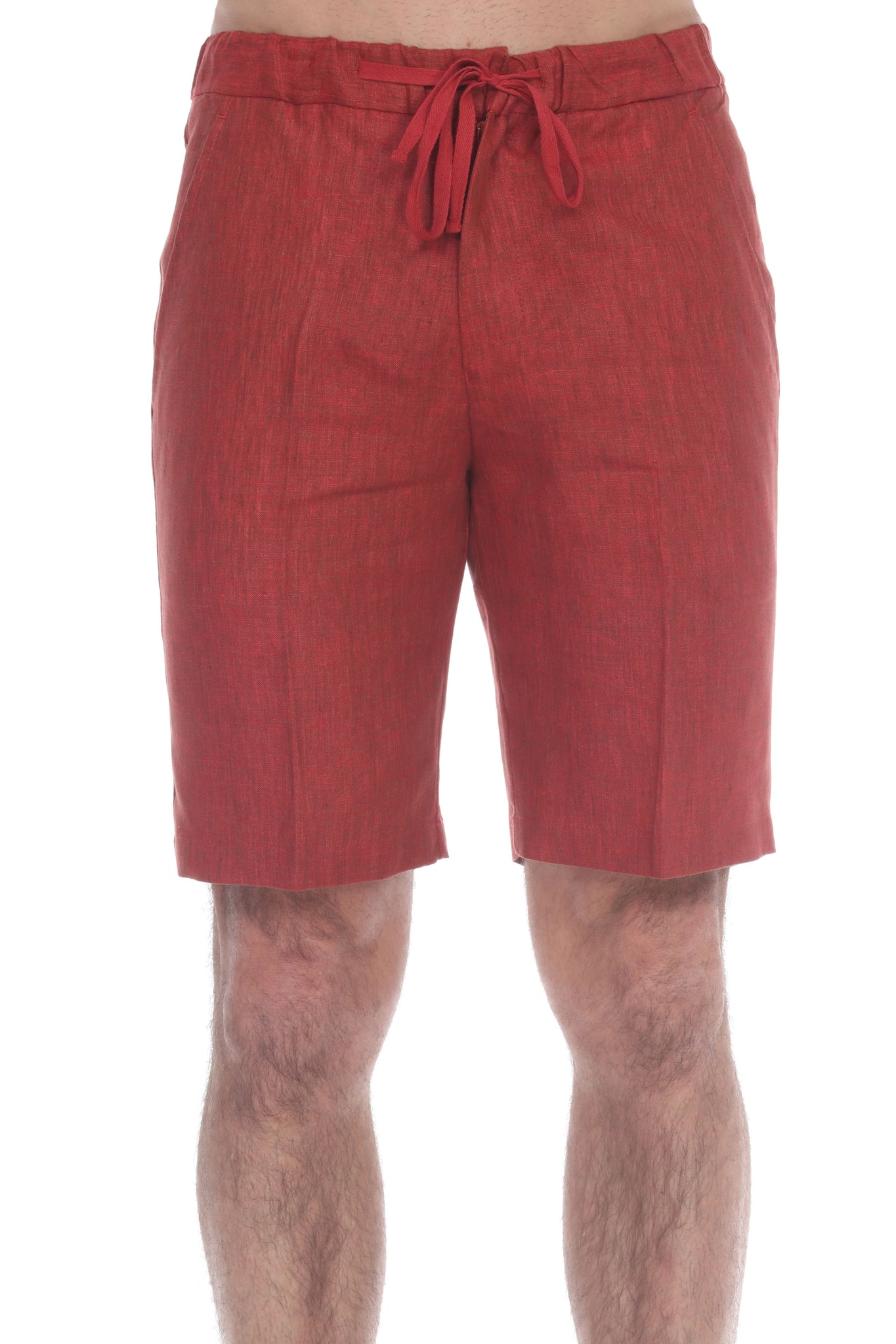 Men's Drawstring Resort Casual 100% Linen Dress Shorts