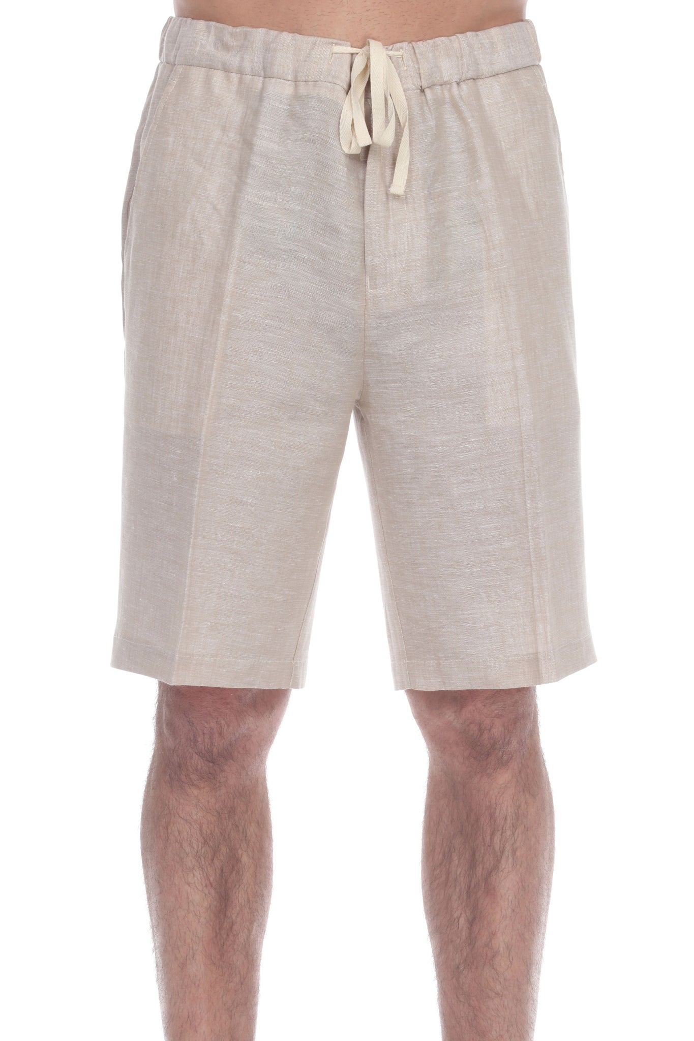 Men's Drawstring Resort Casual 100% Linen Dress Shorts