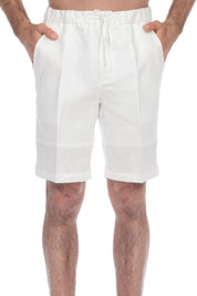 Men's Drawstring Resort Casual 100% Linen Dress Shorts 