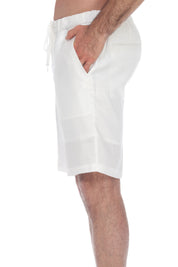 Men's Drawstring Resort Casual 100% Linen Dress Shorts