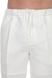 Men's Drawstring Resort Casual 100% Linen Dress Shorts