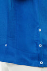 Mojito Men's Guayabera Shirt Short Sleeve 100% Linen with Stylish Print Trim Accent - Mojito Collection - Guayabera, Long Sleeve Shirt, Mens Shirt, Mojito Guayabera Shirt