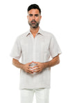 Mojito Men's Yarn Dye 100% Linen Guayabera Shirt Short Sleeve 2 Pocket Design - Mojito Collection - Guayabera, Mens Shirt, Mojito Guayabera Shirt, Short Sleeve Linen Shirt, Short Sleeve Shirt