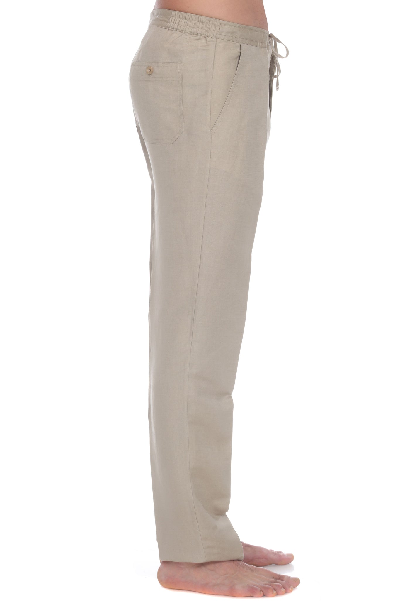 Mojito Collection Men's Casual Drawstring Linen Pants