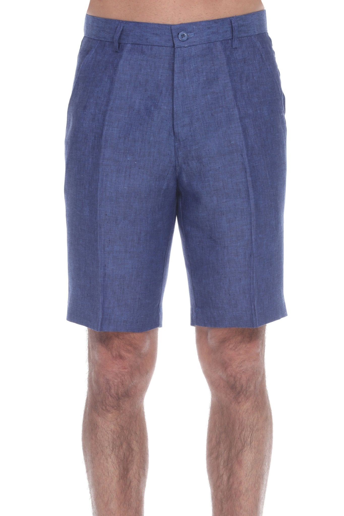 Men's 100% Linen Flat Front Casual Dress Shorts L / NATURAL Men's 100% Linen Flat Front Casual Dress Shorts L / NATURAL