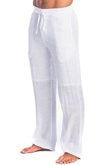 Men’s Drawstring Beach Pants Lightweight Resort & Vacation Style