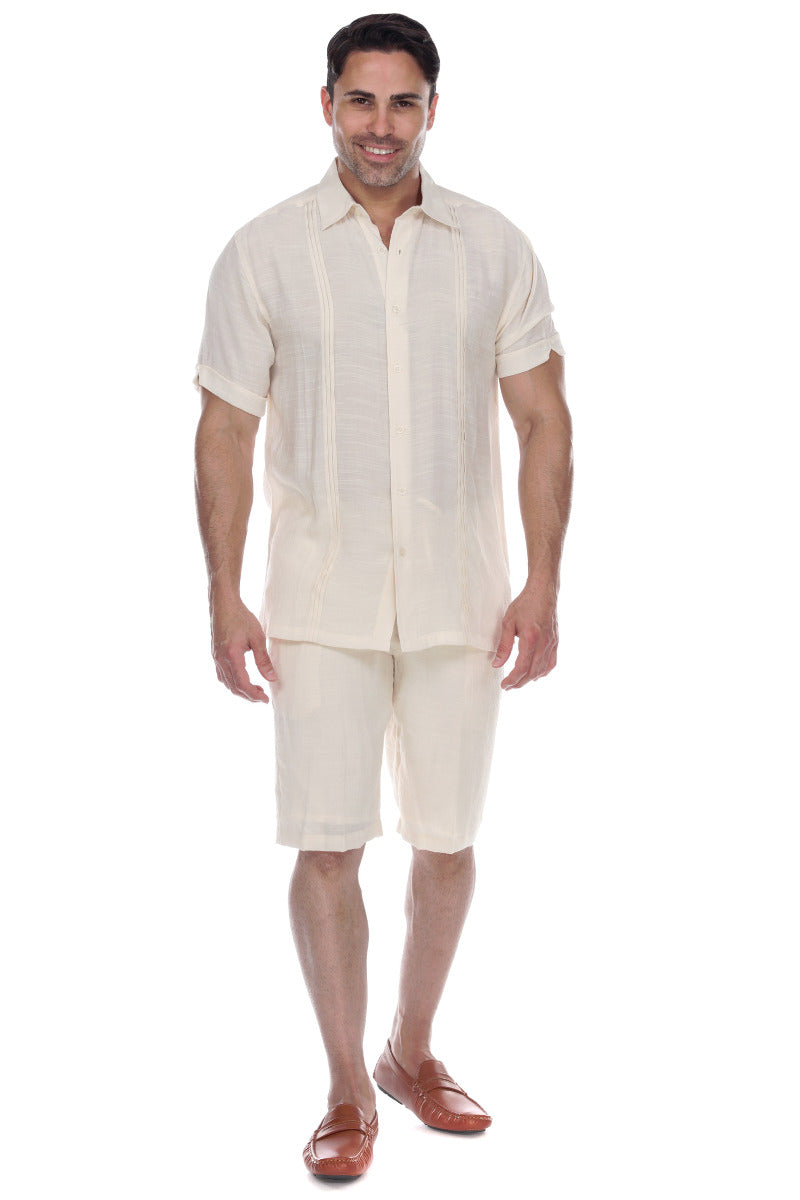 Men's Beachwear Casual Drawstring Shorts - Mojito Collection - Beachwear Shorts, Mens Beach Shorts, Mens Shorts, Resortwear