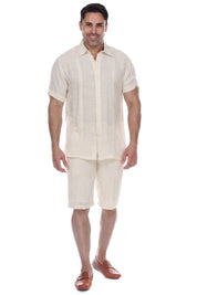 Men's Beachwear Casual Drawstring Shorts - Mojito Collection - Beachwear Shorts, Mens Beach Shorts, Mens Shorts, Resortwear