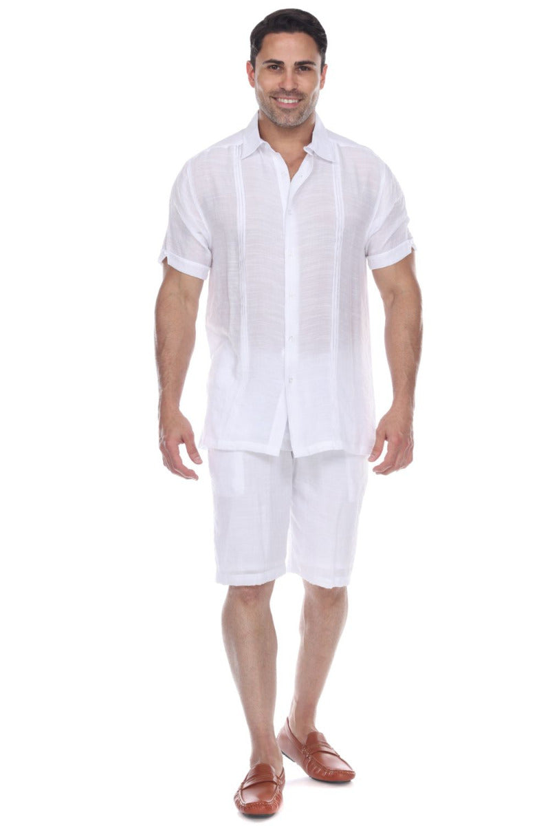 Men's Beachwear Casual Drawstring Shorts - Mojito Collection - Beachwear Shorts, Mens Beach Shorts, Mens Shorts, Resortwear