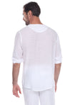 Men's Laced Up Beachwear Long Sleeve Shirt - Mojito Collection - Beachwear Shirt, Long Sleeve Shirt, Mens Shirt, Resortwear