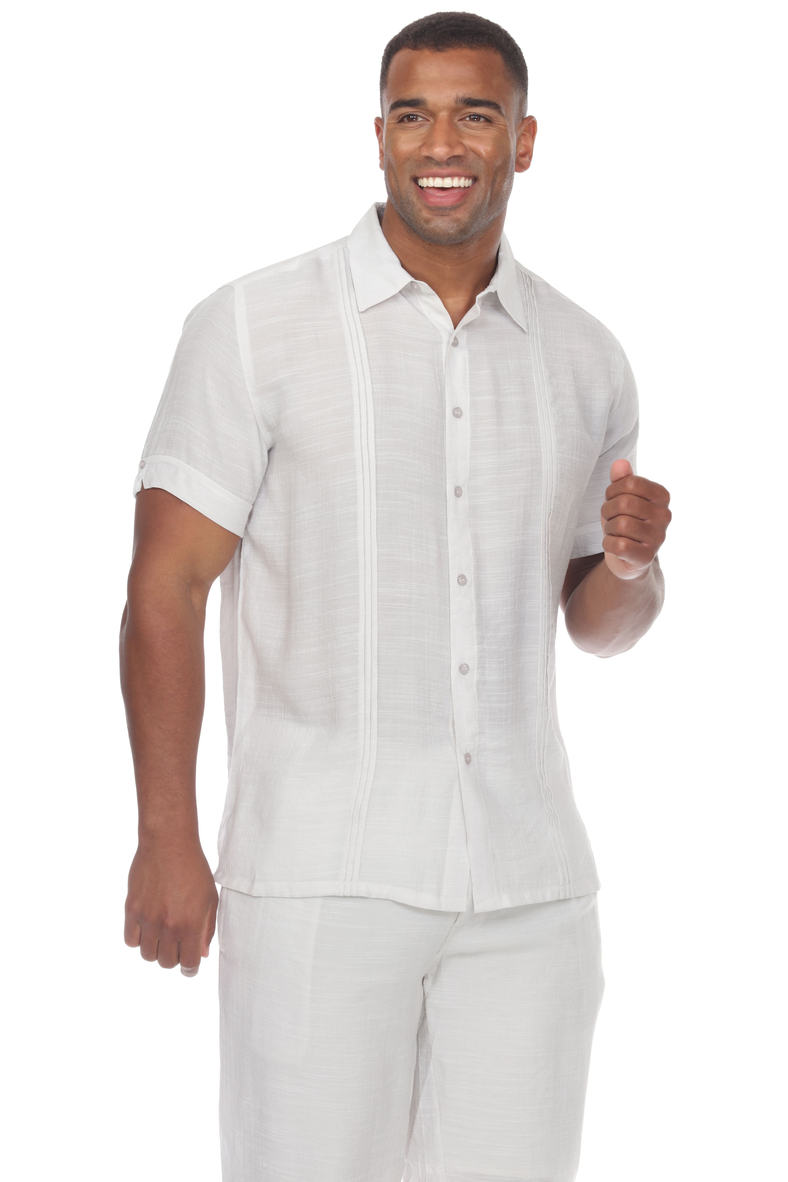 Men's Button Down Beachwear Short Sleeve Shirt - Mojito Collection - Beachwear Shirt, Mens Shirt, Resortwear, Short Sleeve Shirt