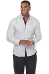Men's Causal Checker Print Shirt 100% Linen Long Sleeve - Mojito Collection - Guayabera, Long Sleeve Shirt, Mens Shirt, Mojito Guayabera Shirt