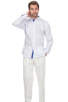 Men's Causal Checker Print Shirt 100% Linen Long Sleeve - Mojito Collection - Guayabera, Long Sleeve Shirt, Mens Shirt, Mojito Guayabera Shirt