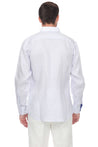 Men's Causal Checker Print Shirt 100% Linen Long Sleeve - Mojito Collection - Guayabera, Long Sleeve Shirt, Mens Shirt, Mojito Guayabera Shirt