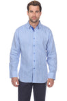 Men's Causal Pinstripe Shirt 100% Linen Long Sleeve - Mojito Collection - Guayabera, Long Sleeve Shirt, Mens Shirt, Mojito Guayabera Shirt