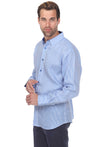 Men's Causal Pinstripe Shirt 100% Linen Long Sleeve - Mojito Collection - Guayabera, Long Sleeve Shirt, Mens Shirt, Mojito Guayabera Shirt