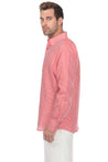 Men's Causal Pinstripe Shirt 100% Linen Long Sleeve - Mojito Collection - Guayabera, Long Sleeve Shirt, Mens Shirt, Mojito Guayabera Shirt