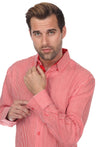 Men's Causal Pinstripe Shirt 100% Linen Long Sleeve - Mojito Collection - Guayabera, Long Sleeve Shirt, Mens Shirt, Mojito Guayabera Shirt